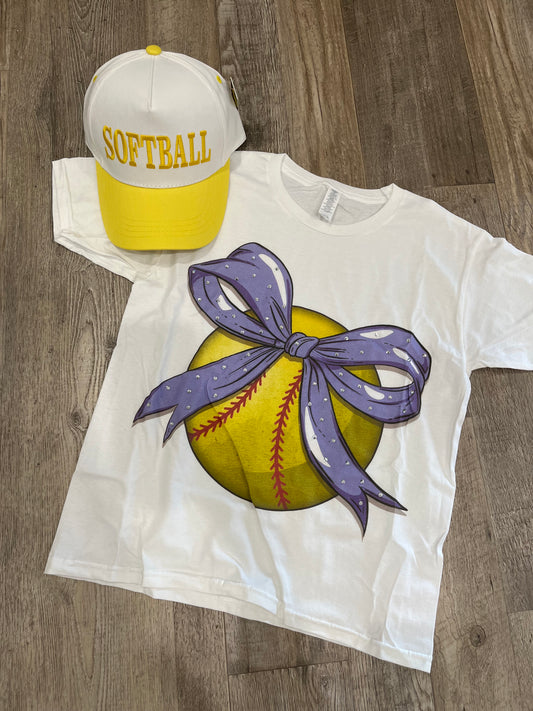 Rhinestone Softball Tee