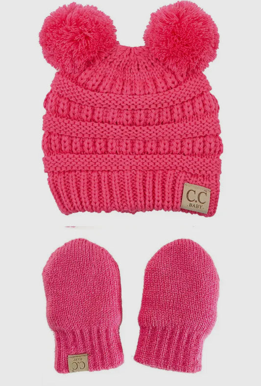 C.C. Baby Beanie/Mittens