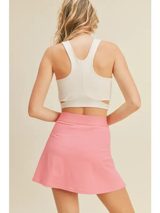Bubblegum Tennis Skort