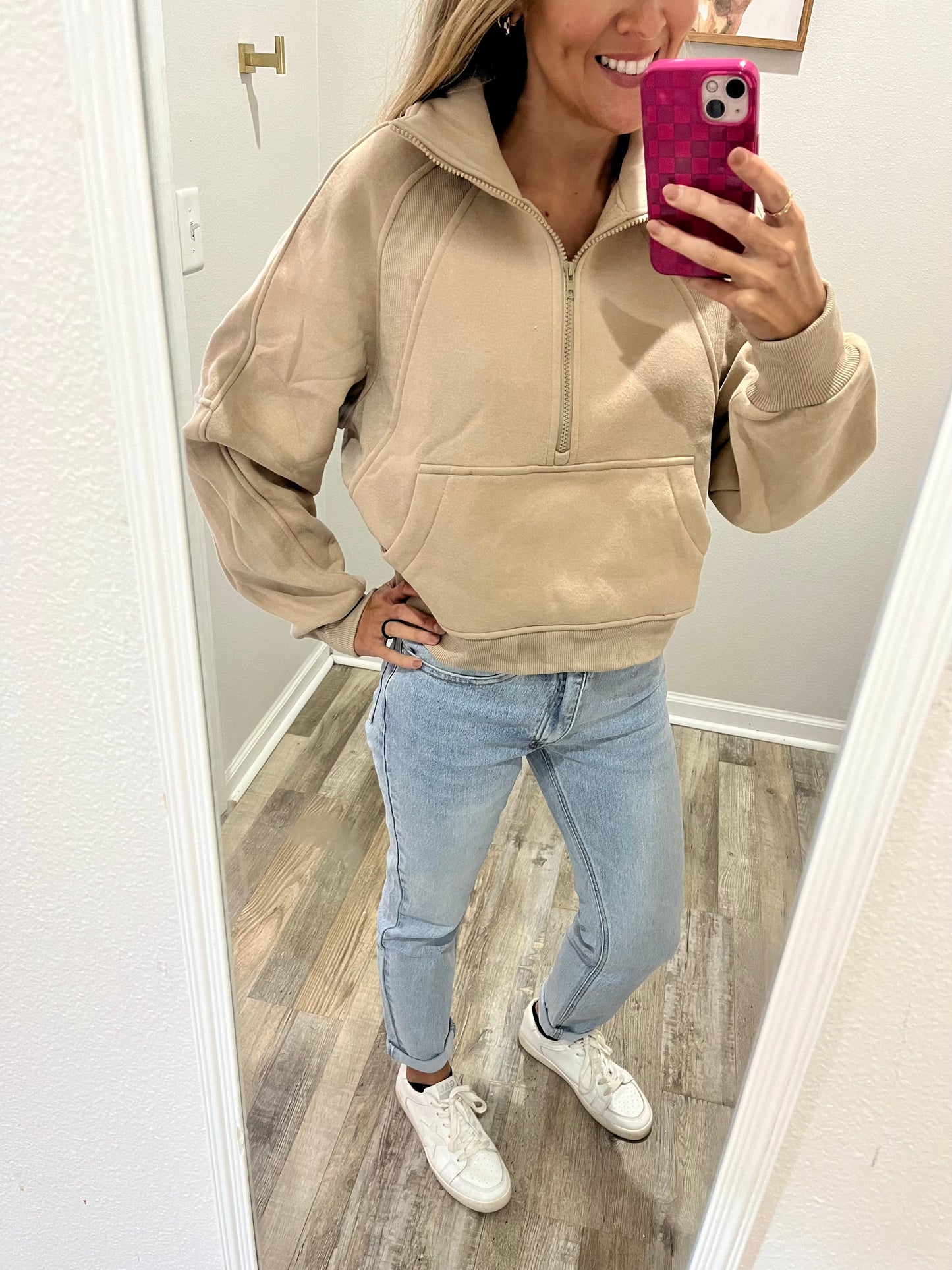 Non Distressed Girlfriend Jeans