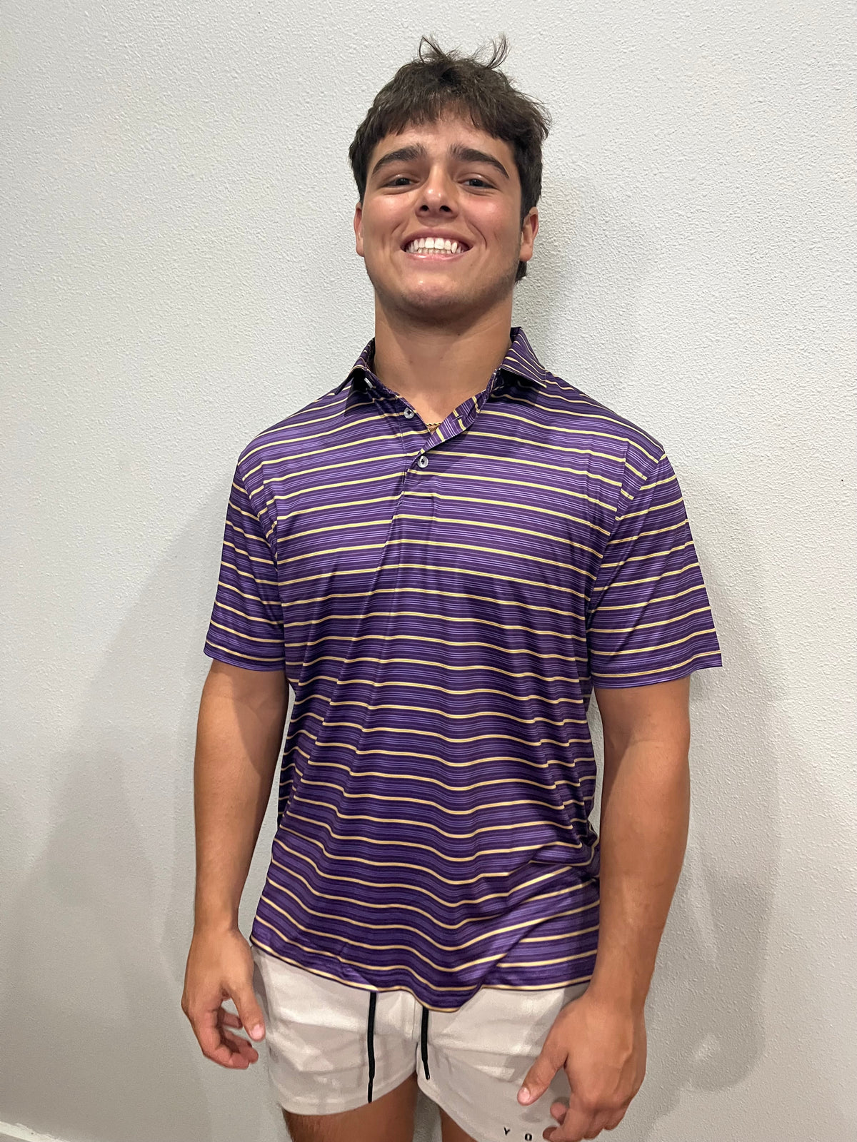 Men's Sideline Stripe Performance Polo