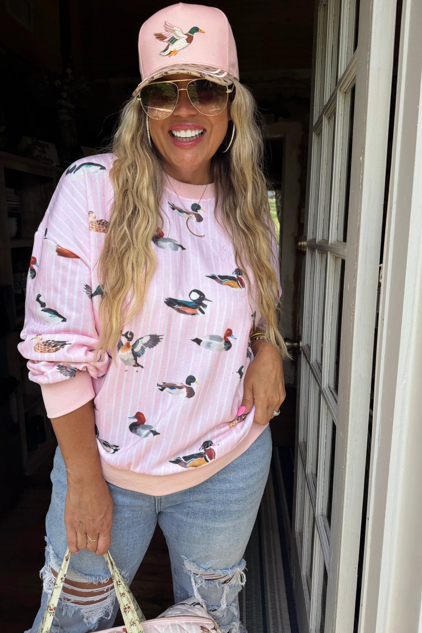 Pink Duck Pullover- PREORDER