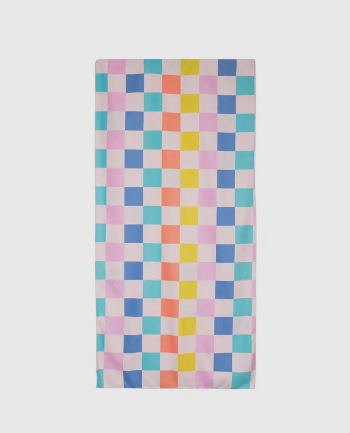 Flowers & Check Quick Dry Towel