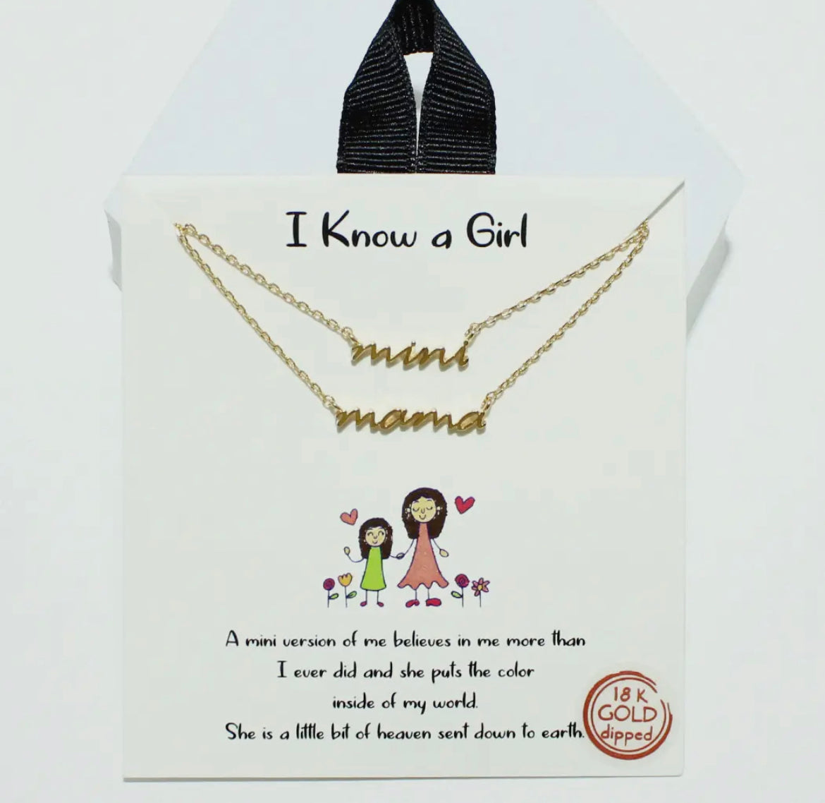 Mama Mini Dainty Set of Two Necklace