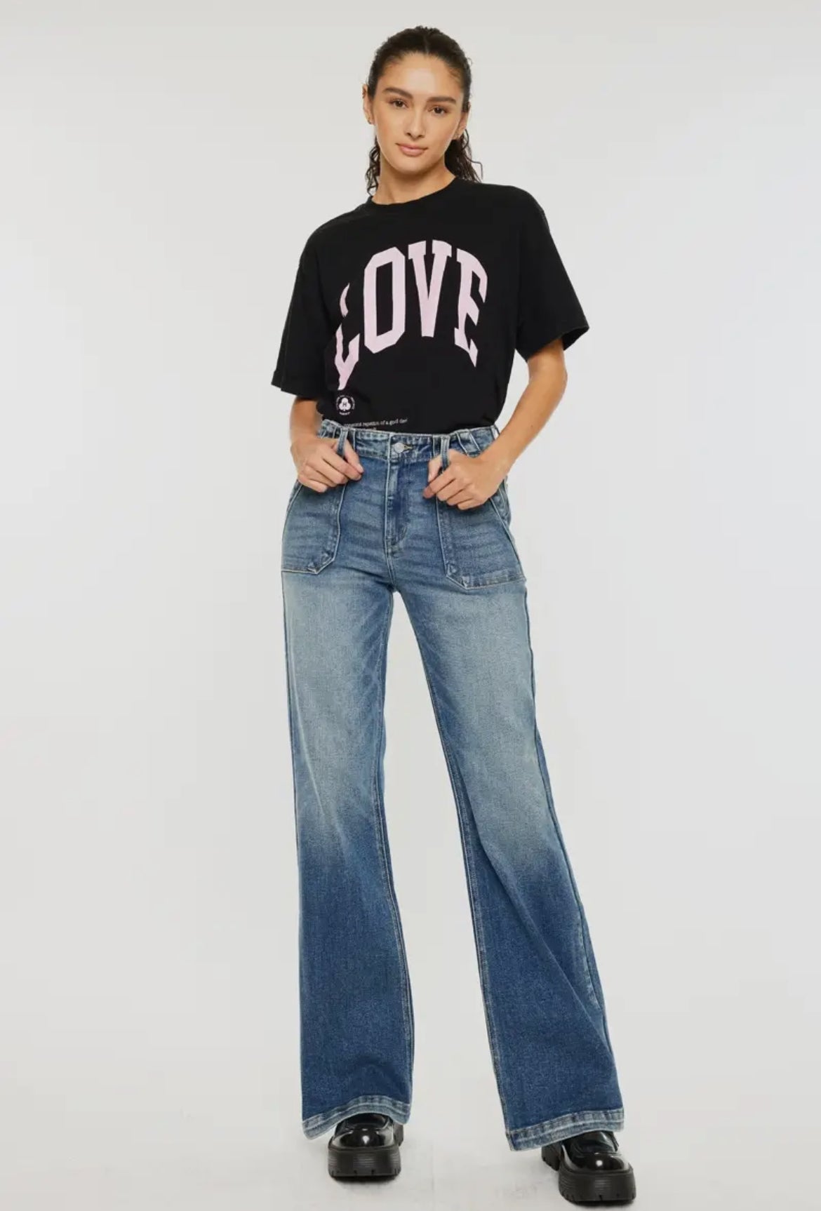 KanCan High Rise Wide Flare