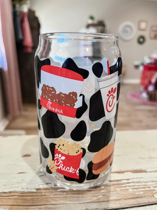 Chick-Fil-A Glass | Modern Coffee Glass