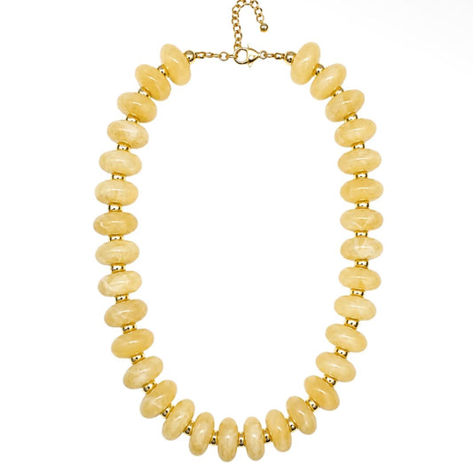 Cream Beaded Necklace