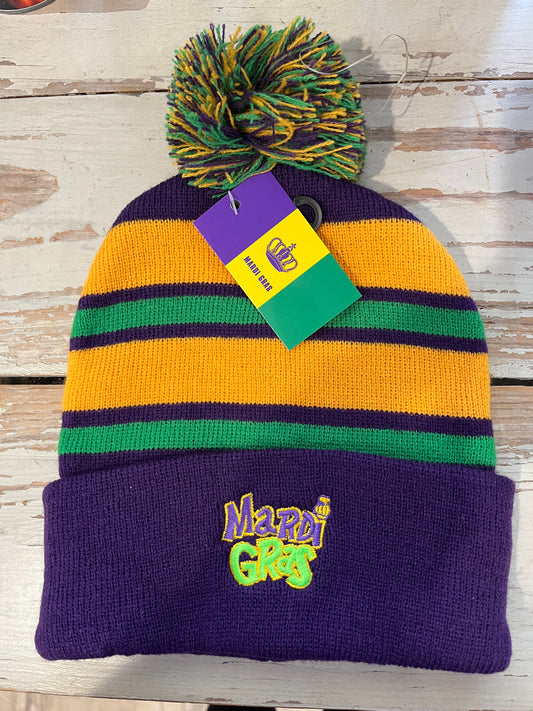 Mardi Gras Beanie