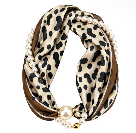 Lux Pearl Scarf Necklace