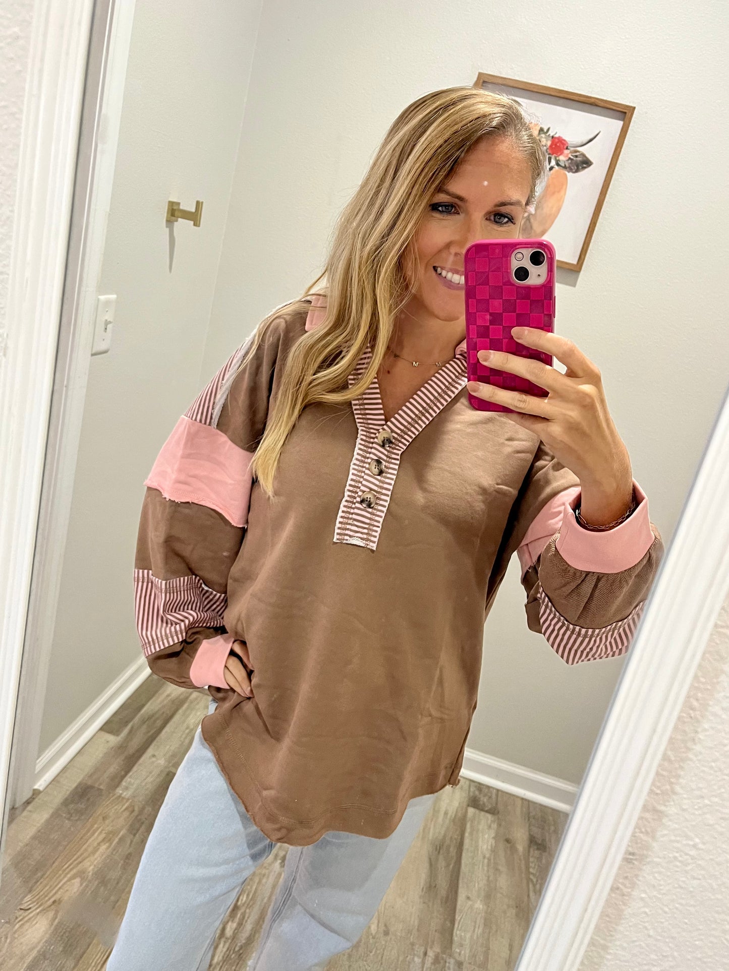 Mocha Oversized Knit Top