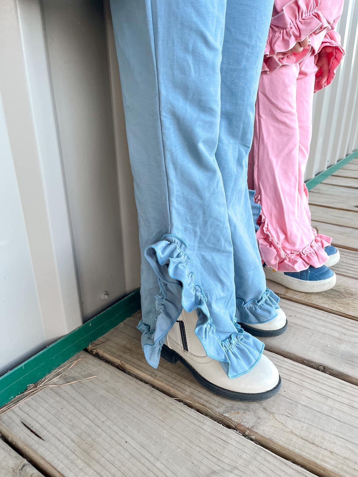 Girls Ruffle Jogger Set