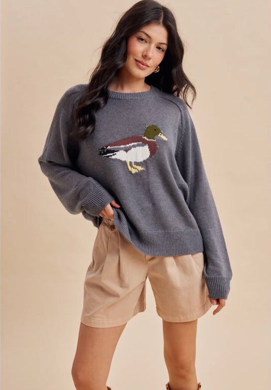 Charcoal Mallard Sweater