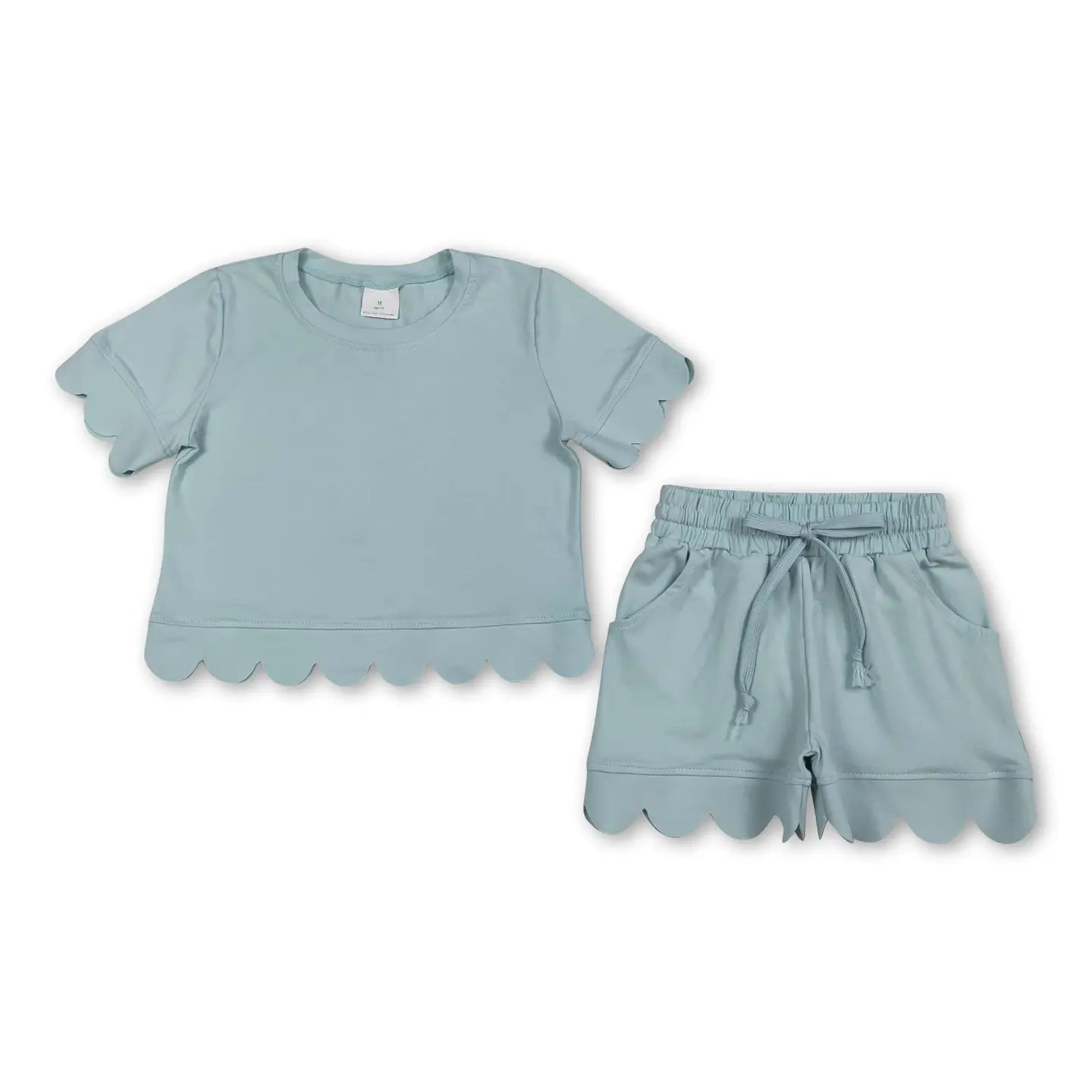 Light Blue Scallop Set