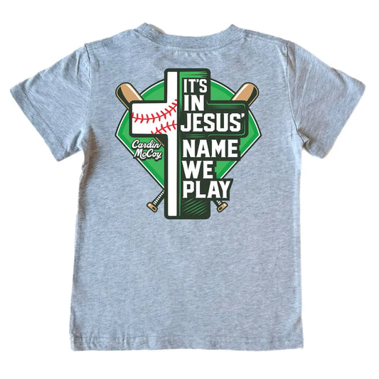 Cardin McCoy in Jesus Name Baseball Short-Sleeve Tee