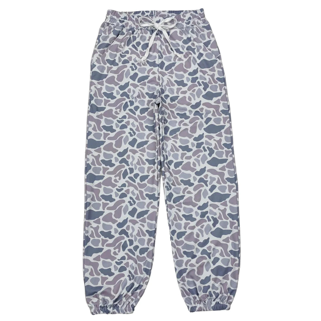 Womens Grey Camo Joggers
