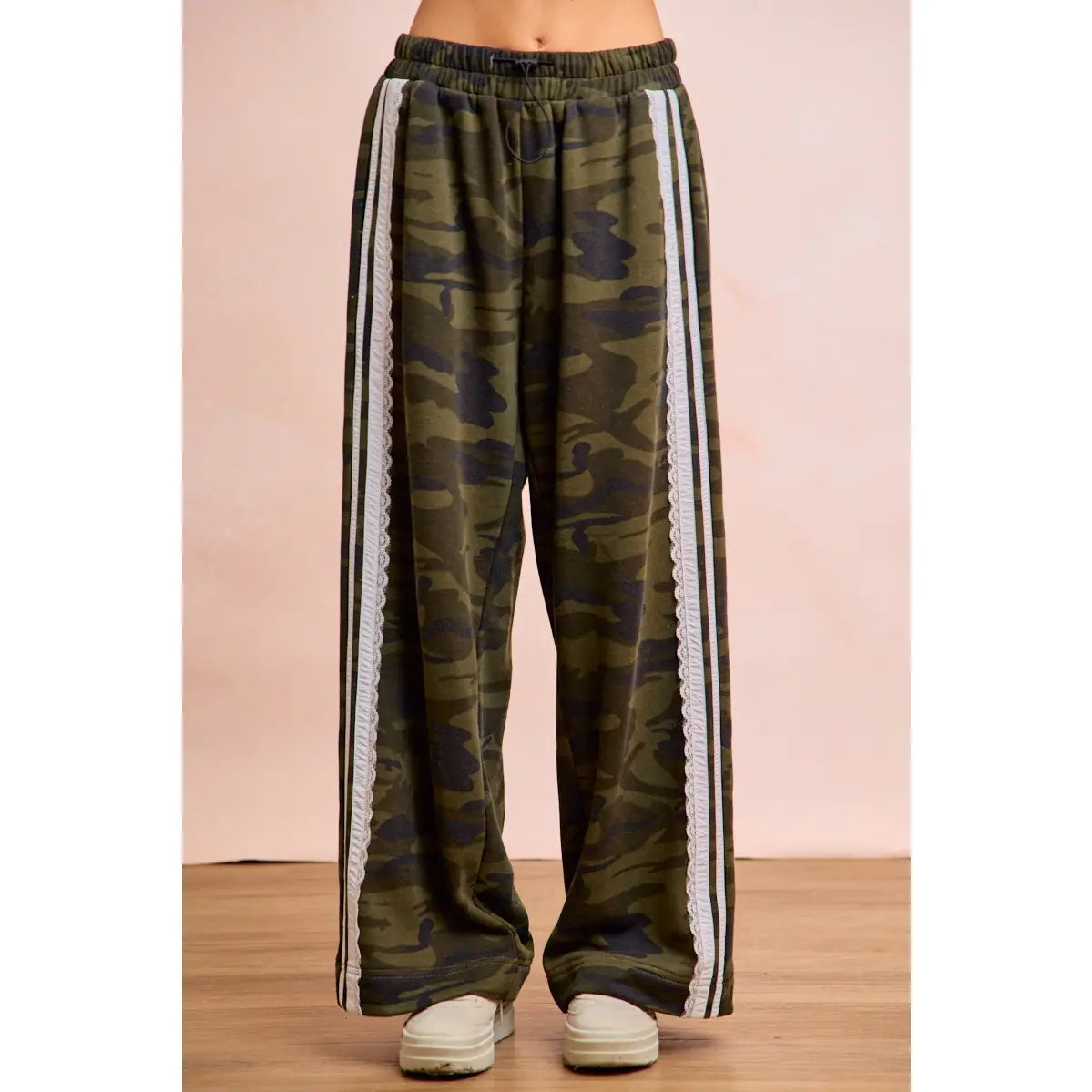 Camo French Terry Lace Sweatpants