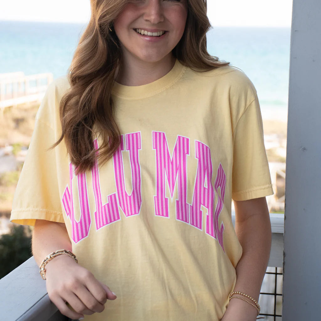 Lulu Mac Butter and Pink Tee