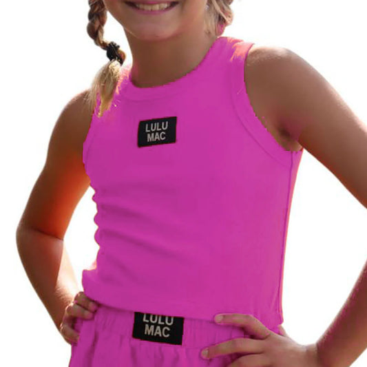 Youth Lulu Mac Tank Hot Pink