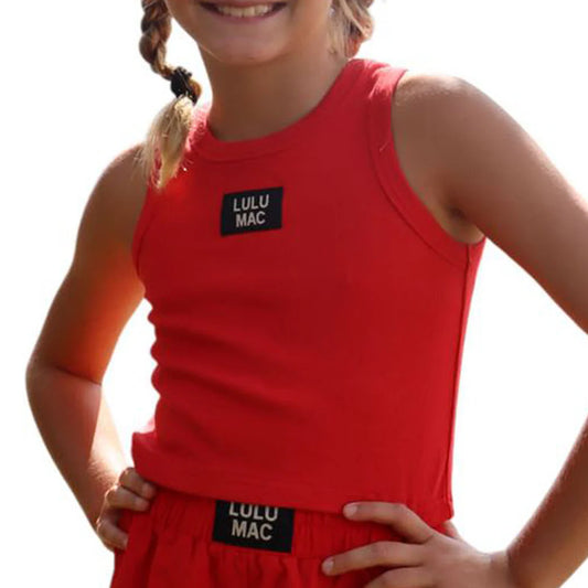 Youth Lulu Mac Tank Red