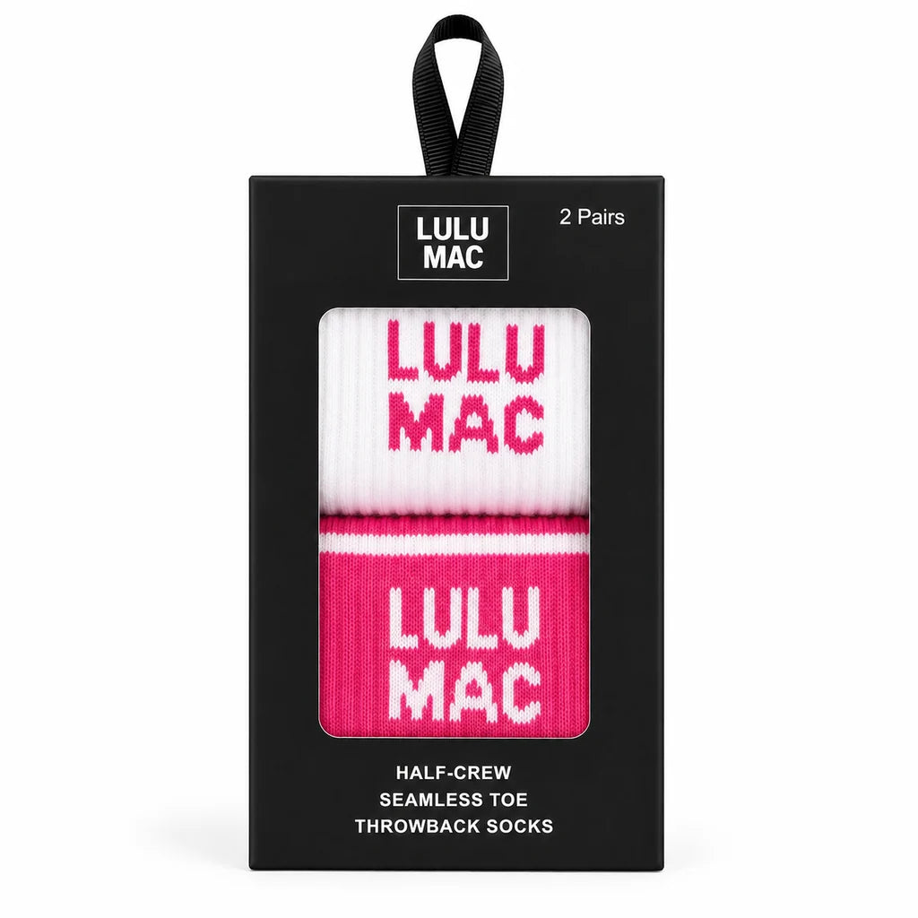 Lulu Mac Sock Hot Pink