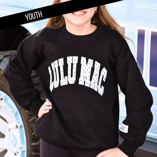 Lulu Mac BLACK/WHITE POLKA DOT- STITCH